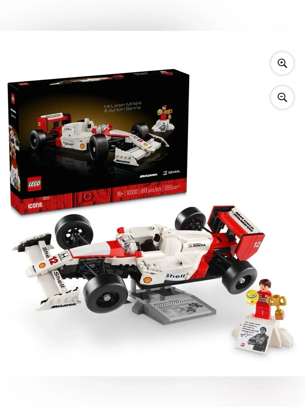 LEGO 10330 Icons F1 Formula 1 McLaren MP4/4 & Ayrton Senna New Factory Sealed